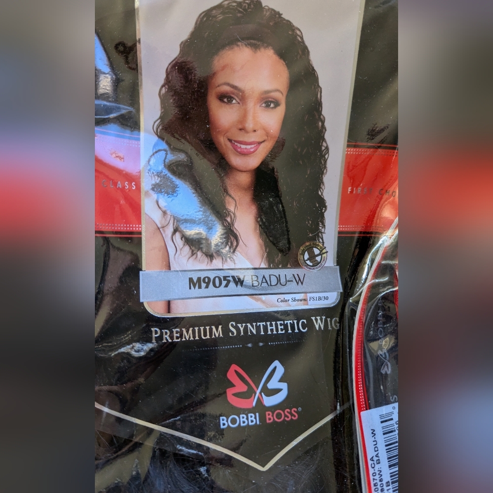 Premium Synthetic Wig - Black With Headband - Picture 8 of 9